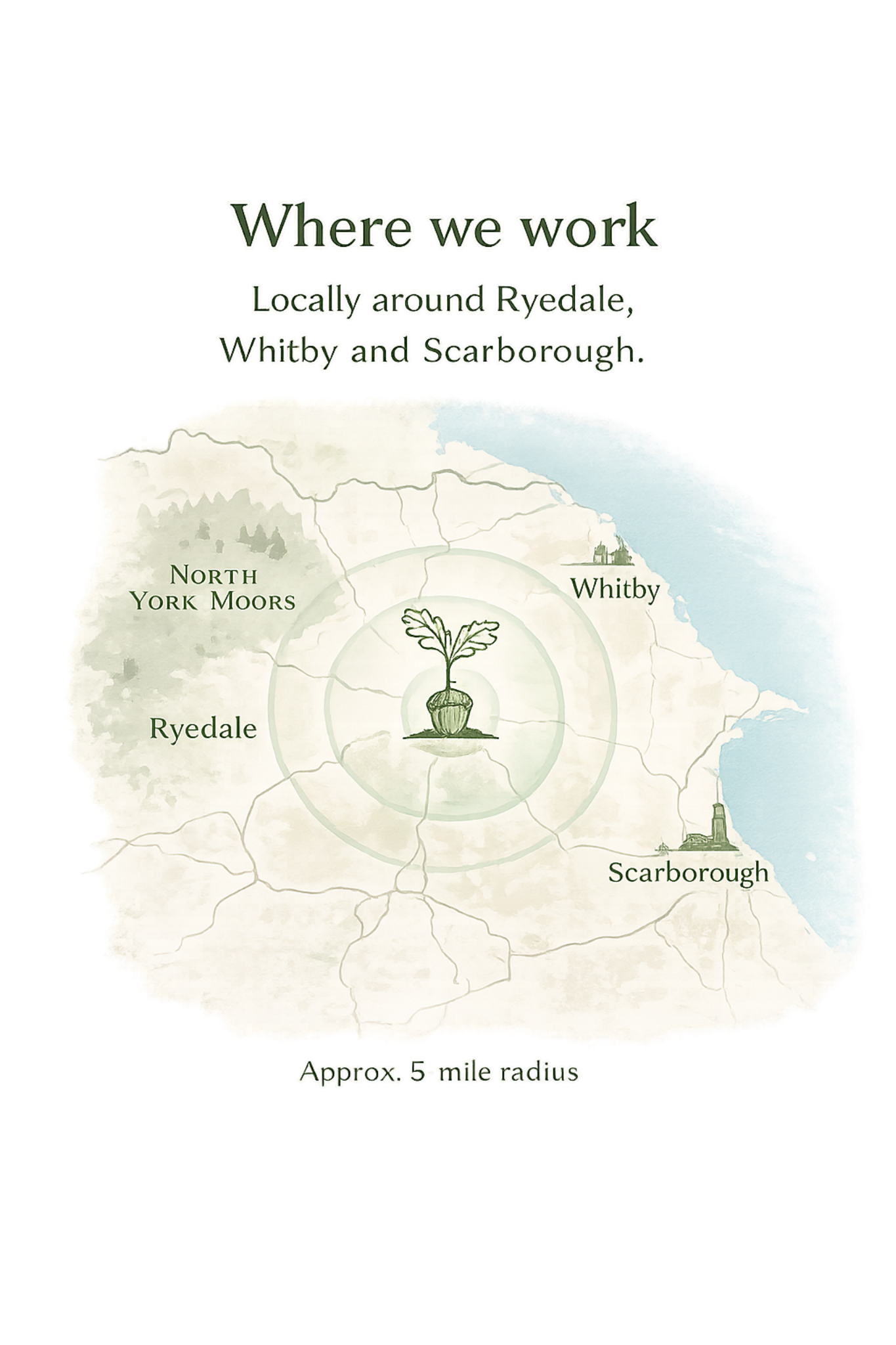 Map showing where we work